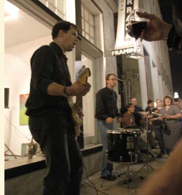 All-Night Movers played at Jonathan Ferrara Gallery on Carondelet Street, October 9, 2002. All-Night Movers played at Jonathan Ferrara Gallery on Carondelet Street, October 9, 2002.