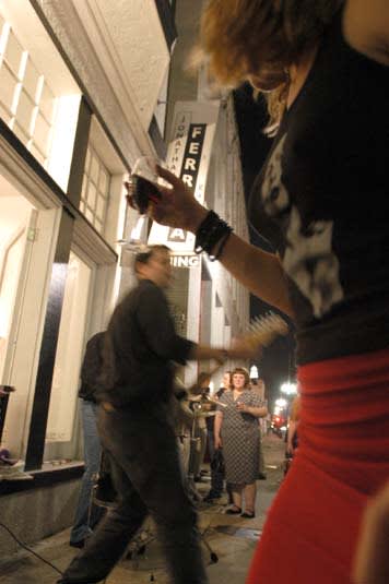 All-Night Movers played at Jonathan Ferrara Gallery on Carondelet Street, October 9, 2002. All-Night Movers played at Jonathan Ferrara Gallery on Carondelet Street, October 9, 2002.