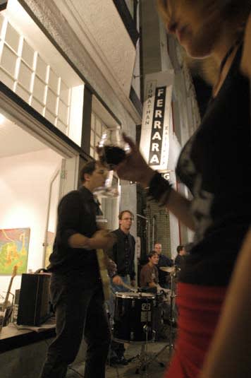 All-Night Movers played at Jonathan Ferrara Gallery on Carondelet Street, October 9, 2002. All-Night Movers played at Jonathan Ferrara Gallery on Carondelet Street, October 9, 2002.