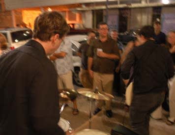 All-Night Movers played at Jonathan Ferrara Gallery on Carondelet Street, October 9, 2002. All-Night Movers played at Jonathan Ferrara Gallery on Carondelet Street, October 9, 2002.