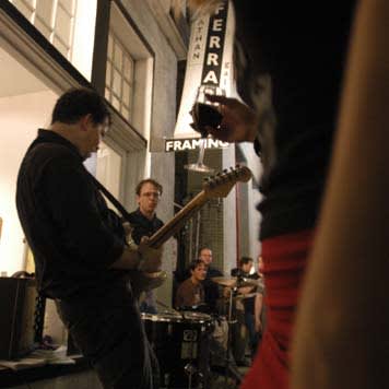 All-Night Movers played at Jonathan Ferrara Gallery on Carondelet Street, October 9, 2002. All-Night Movers played at Jonathan Ferrara Gallery on Carondelet Street, October 9, 2002.