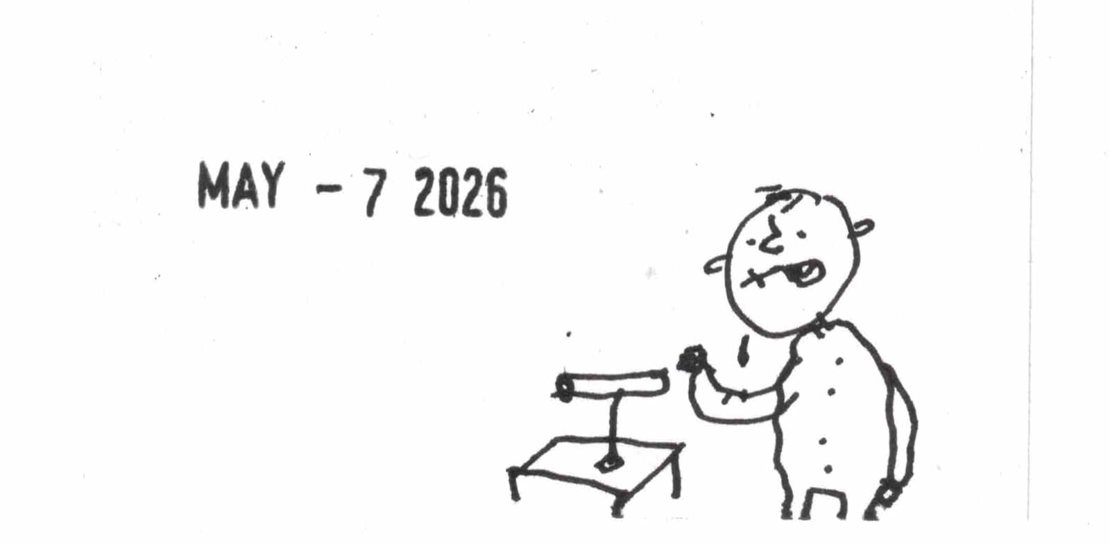 cartoon of baby with TNT detonator by David Rhoden