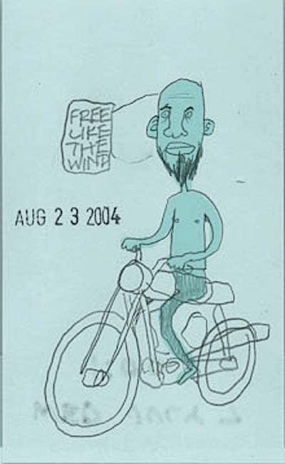 Free like the wind sketch.