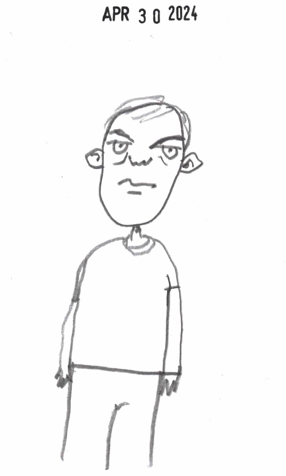 self-ish portrait by Dave Rhoden