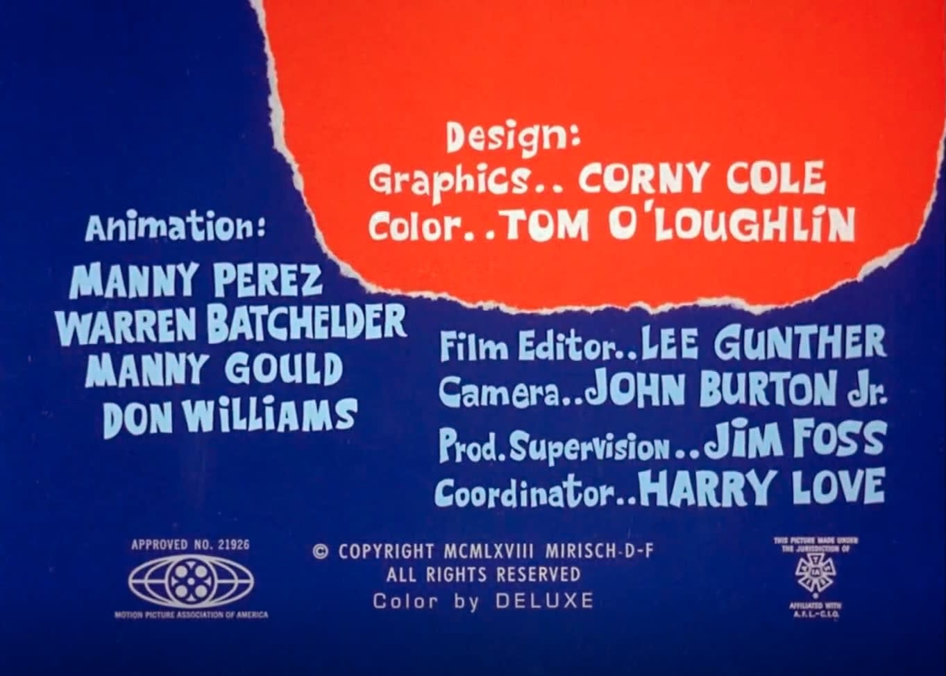 credits from The Ant and the Aardvark, s1e1