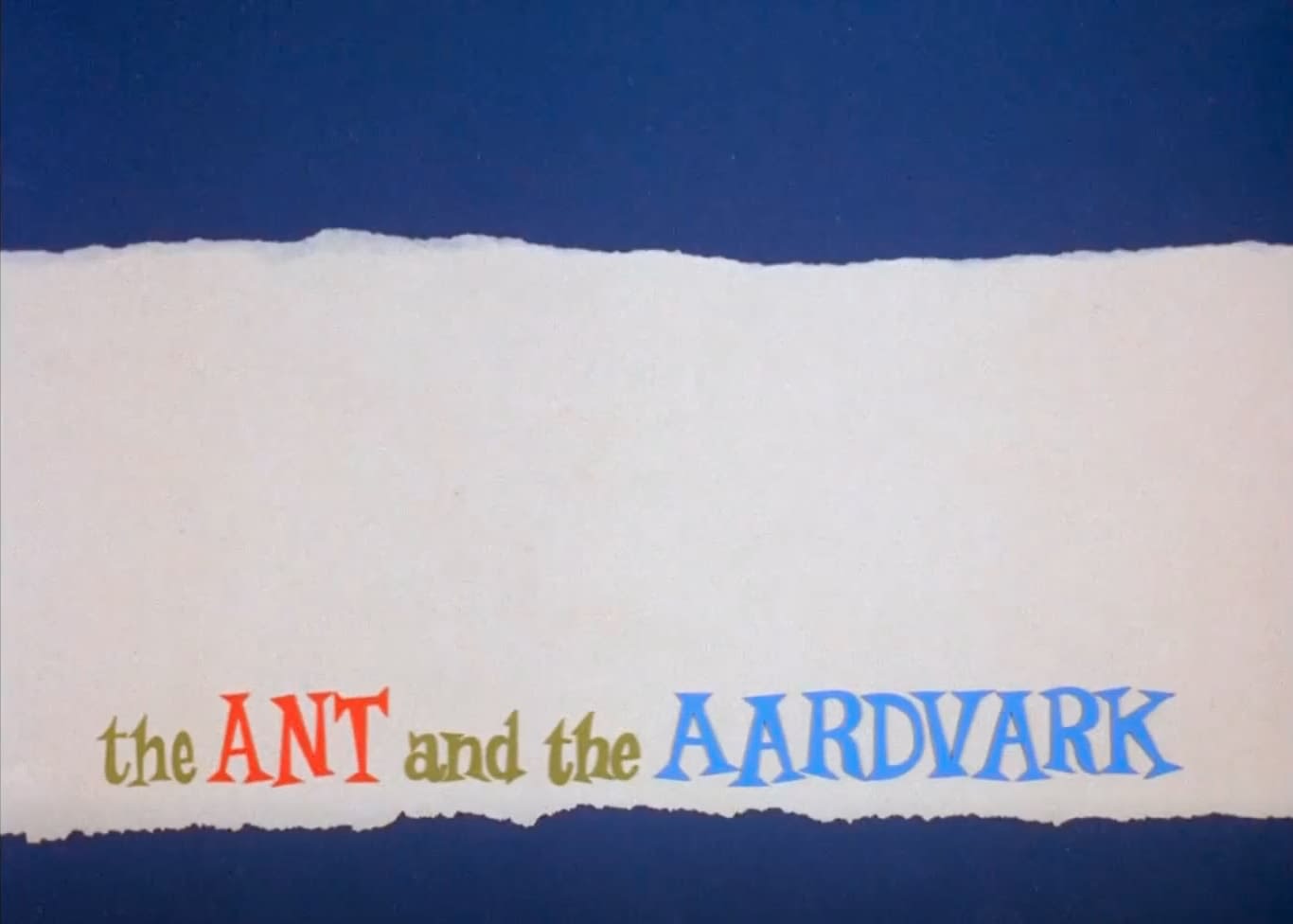 credits from The Ant and the Aardvark, s1e1