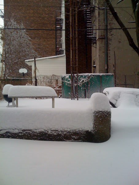 We had a bit of a blizzard.
