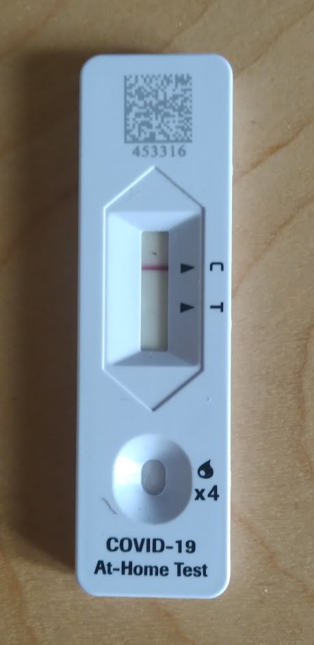 I tested negative for COVID.