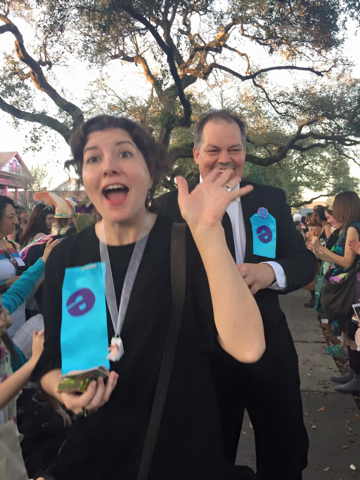 I got to be in the ’tit Rex parade.