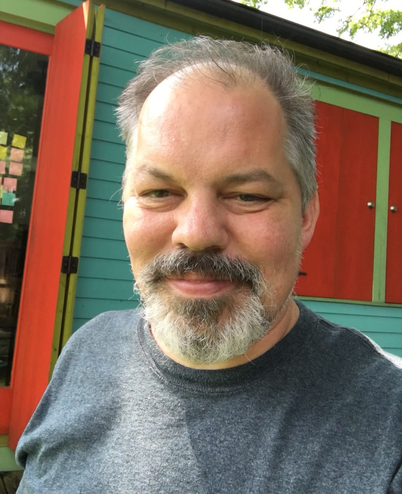 David Rhoden with beard. David Rhoden with beard