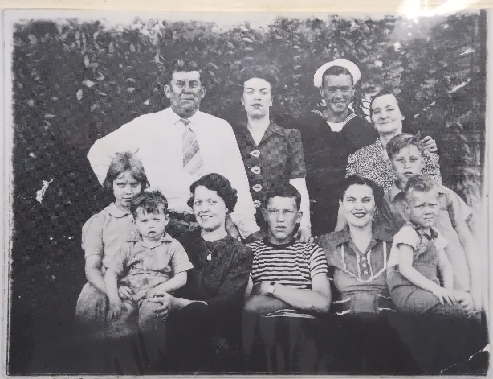 My mom got out some old family photos.
