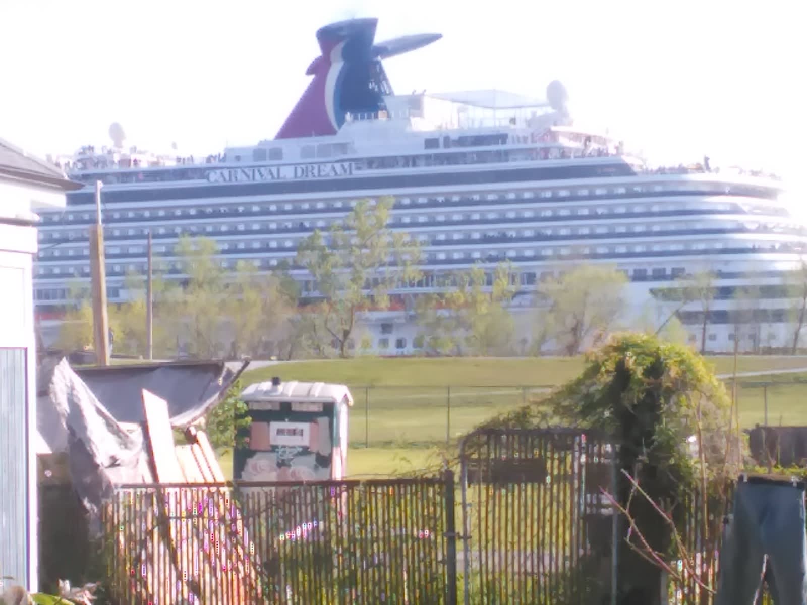 a cruise liner in my backyard a cruise liner in my backyard