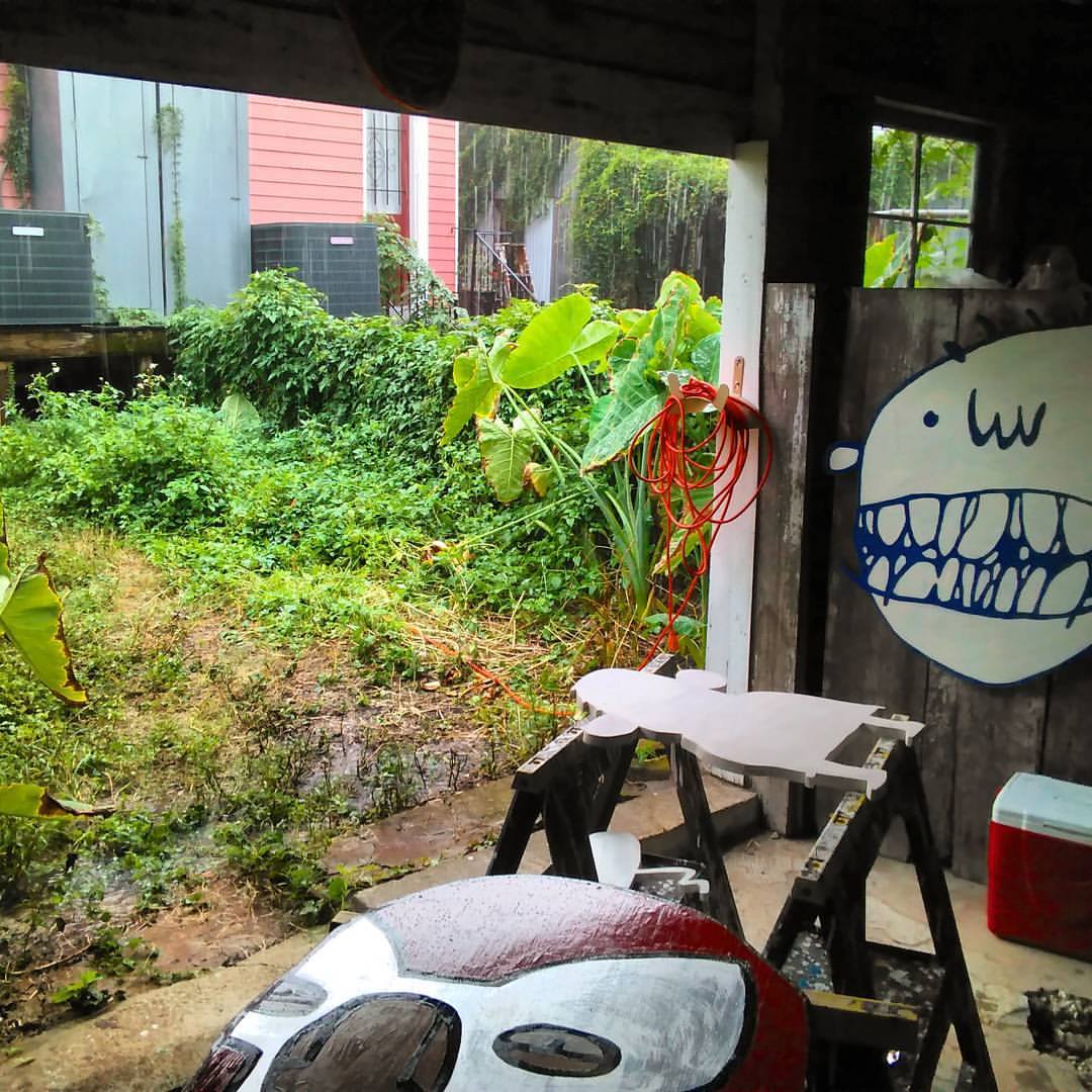my shed at 321 Clark Street in the rain my shed at 321 Clark Street in the rain