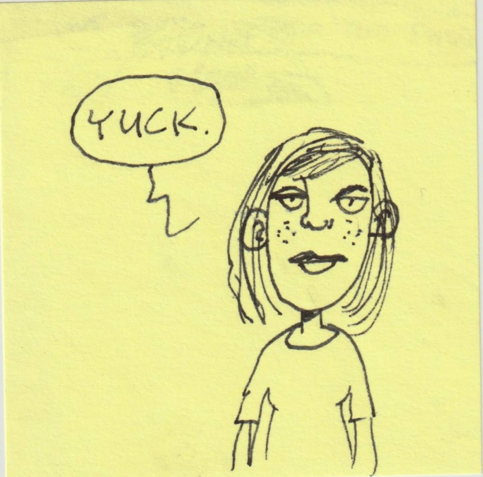 Post-it note drawing by David Rhoden