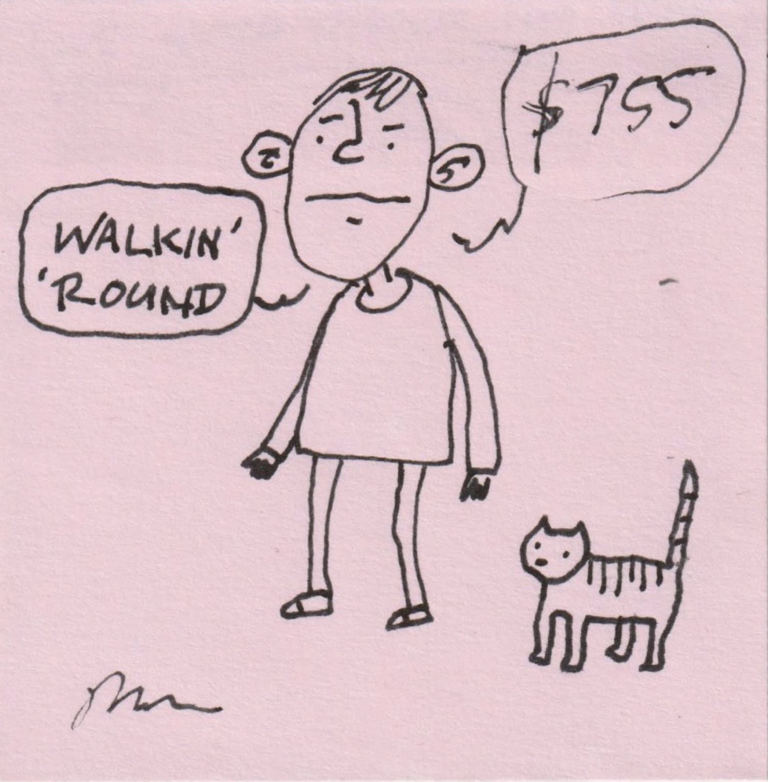 Post-it note drawing by David Rhoden