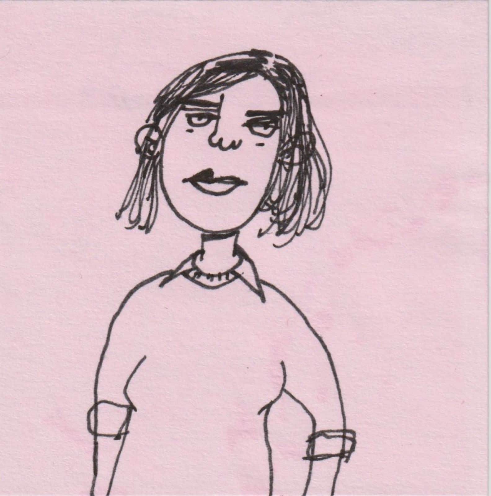 Post-it note drawing by David Rhoden