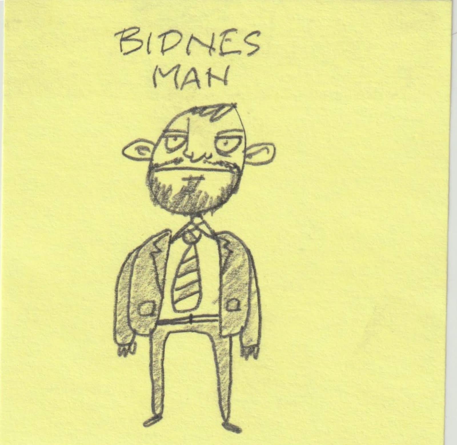 Post-it note drawing by David Rhoden