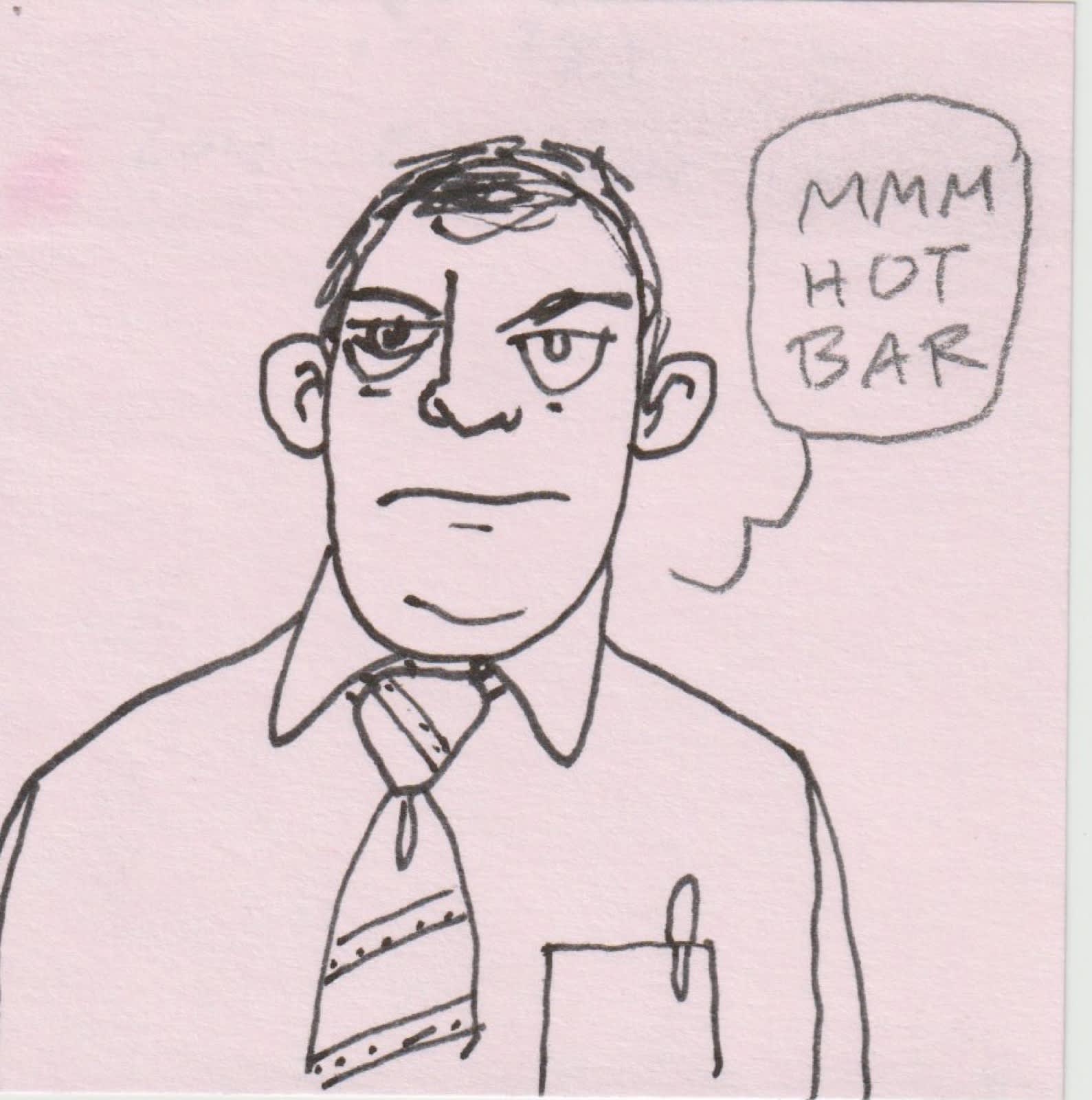Post-it note drawing by David Rhoden