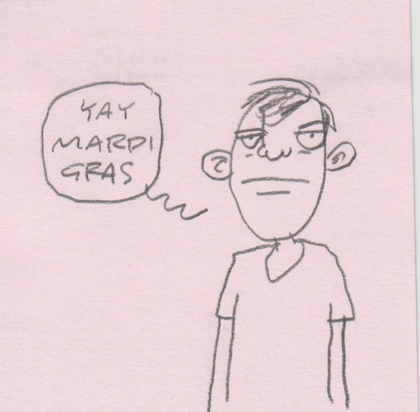 Post-it note drawing by David Rhoden