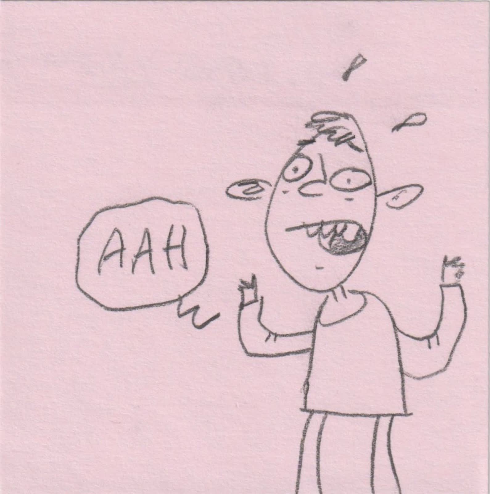 Post-it note drawing by David Rhoden