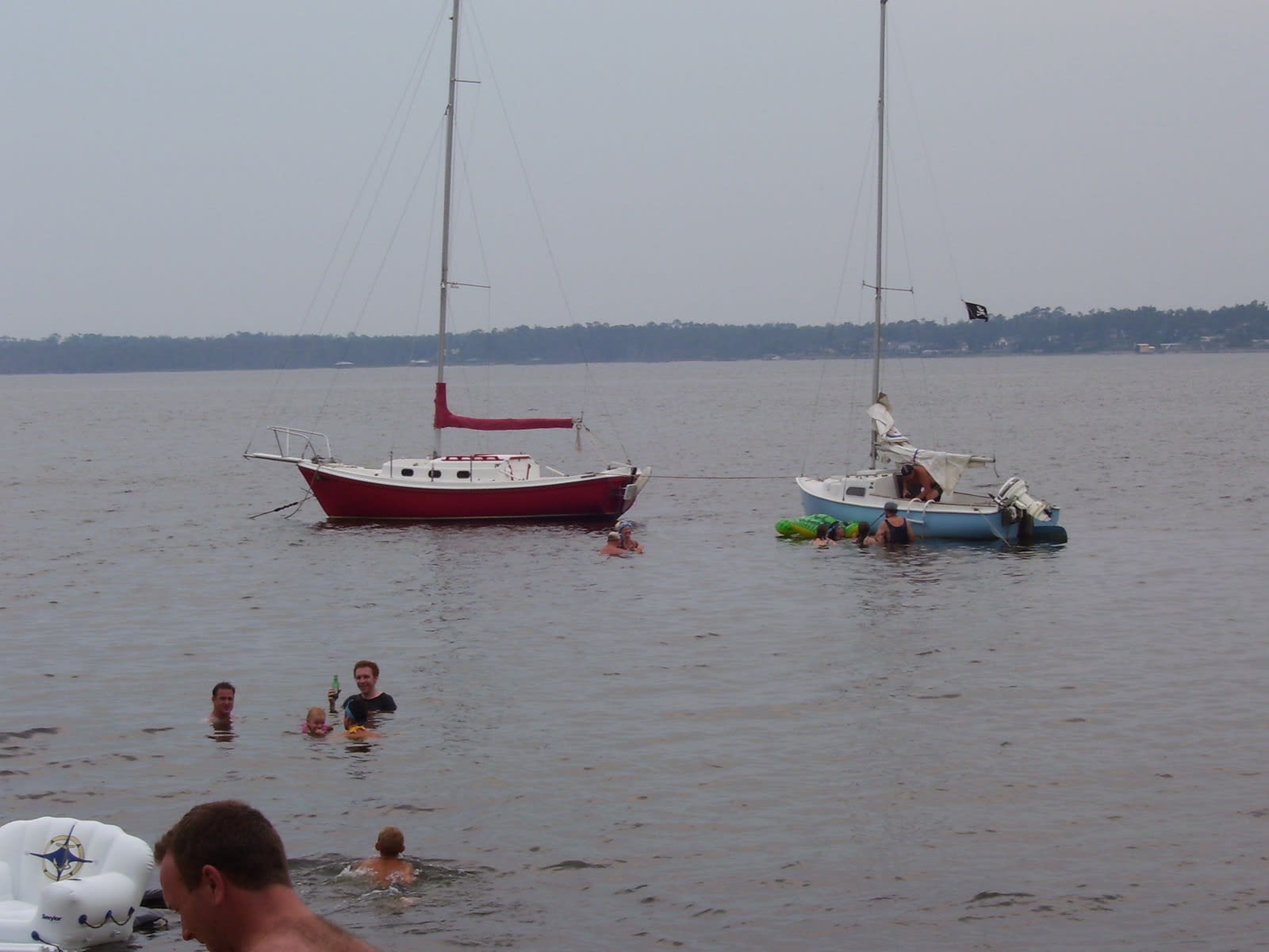 Sailboats at Pensacola Regatta 2006.