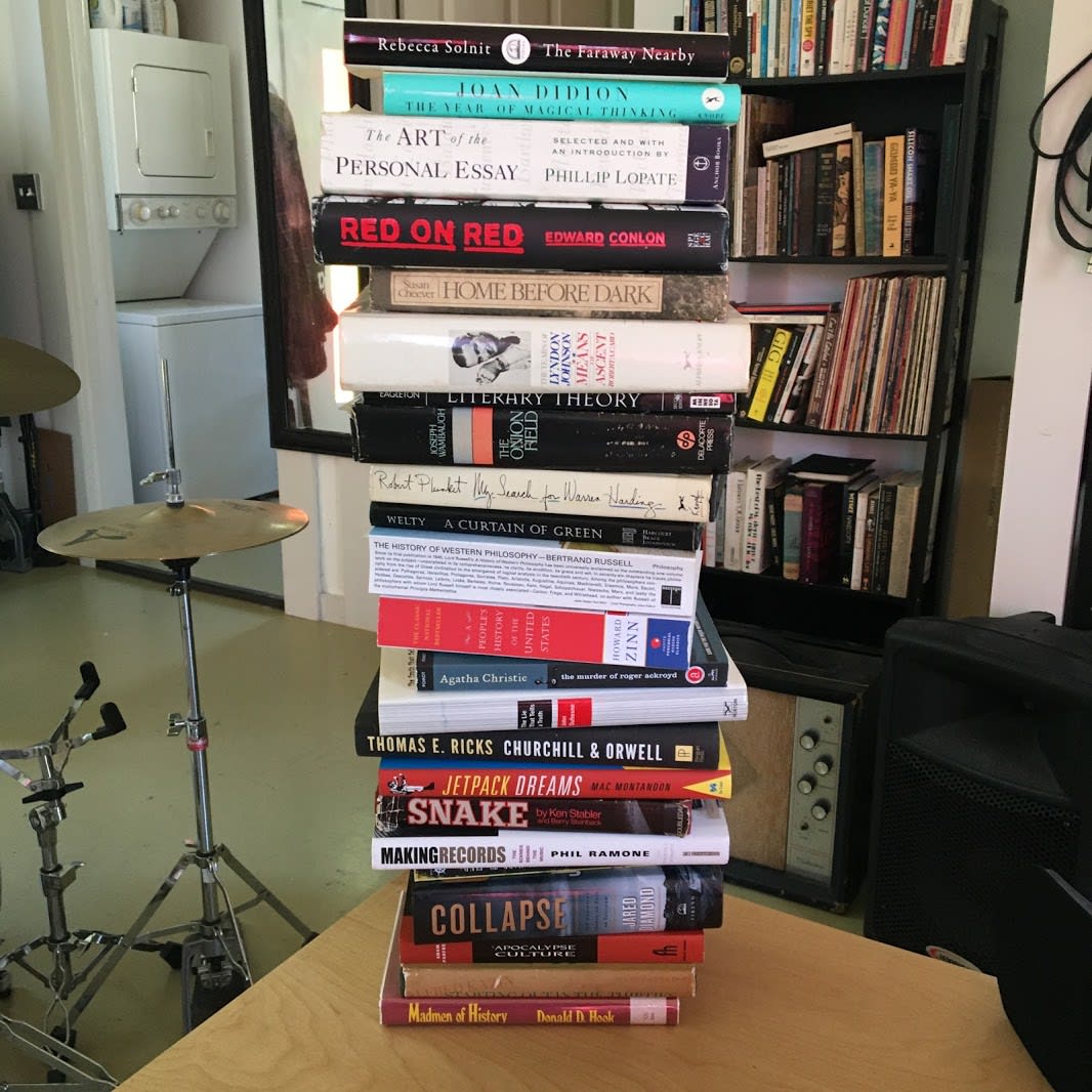 I realized I hadn’t read a lot of the books on my shelves.