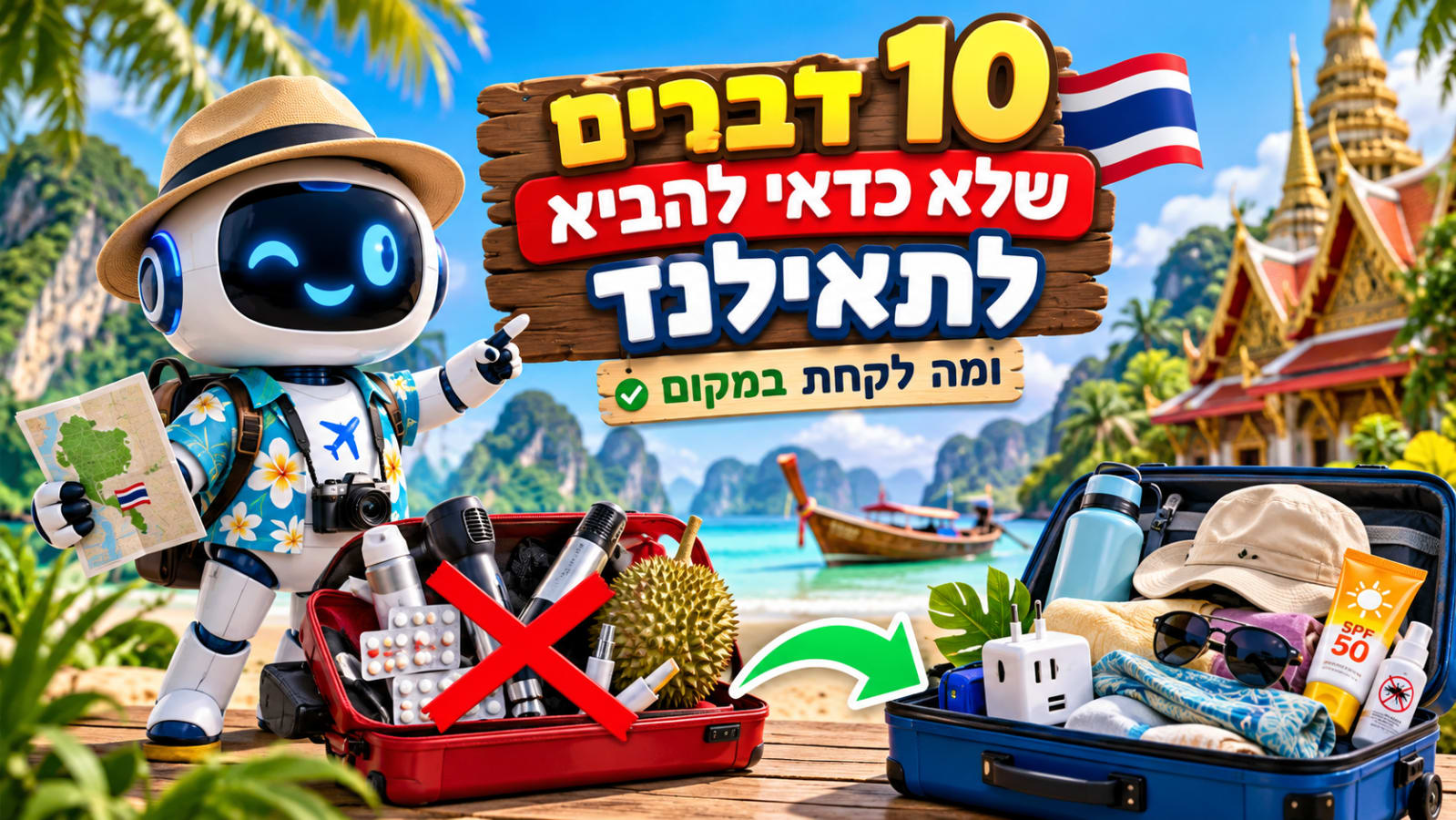 10 דברים שלא כדאי להביא לתאילנד