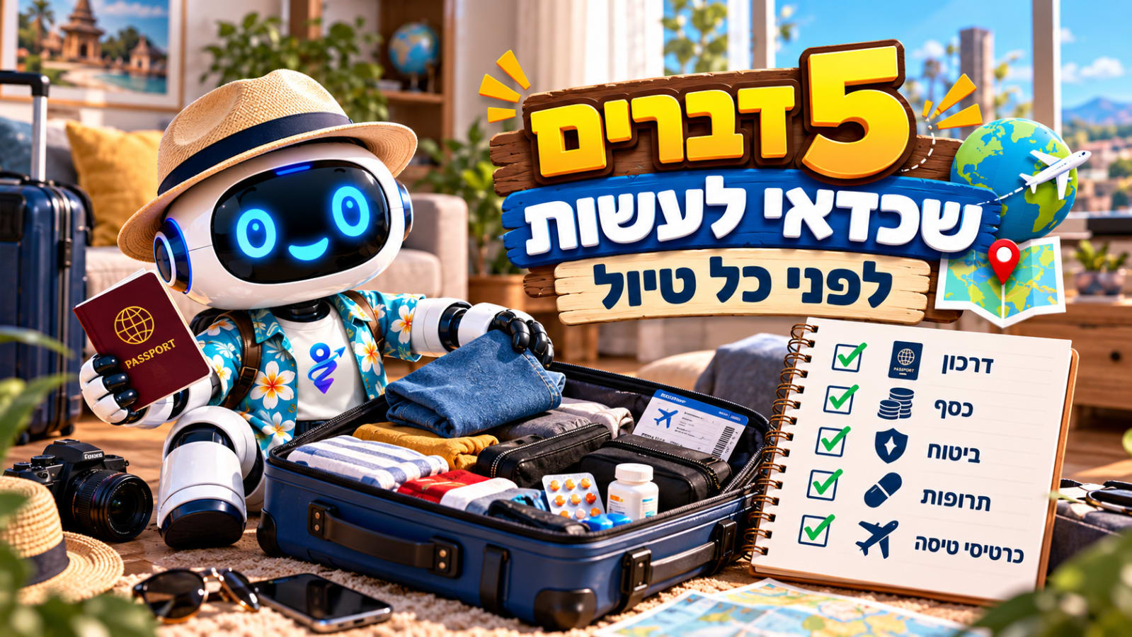 5 דברים שכדאי לעשות לפני כל טיול