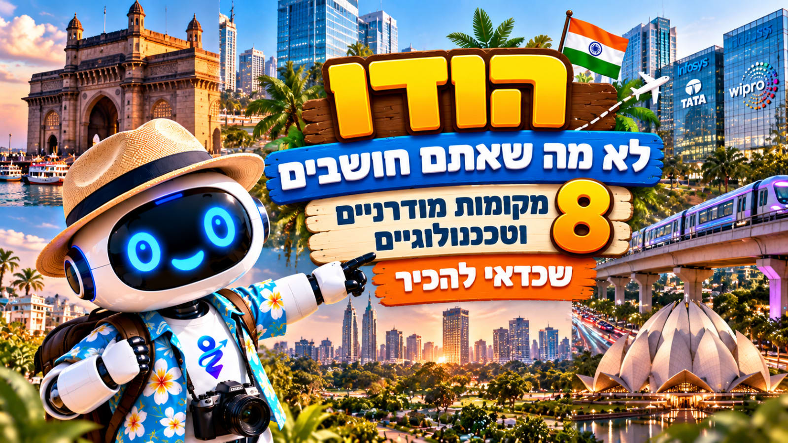 הודו לא מה שאתם חושבים: 8 מקומות מודרניים וטכנולוגיים שכדאי להכיר