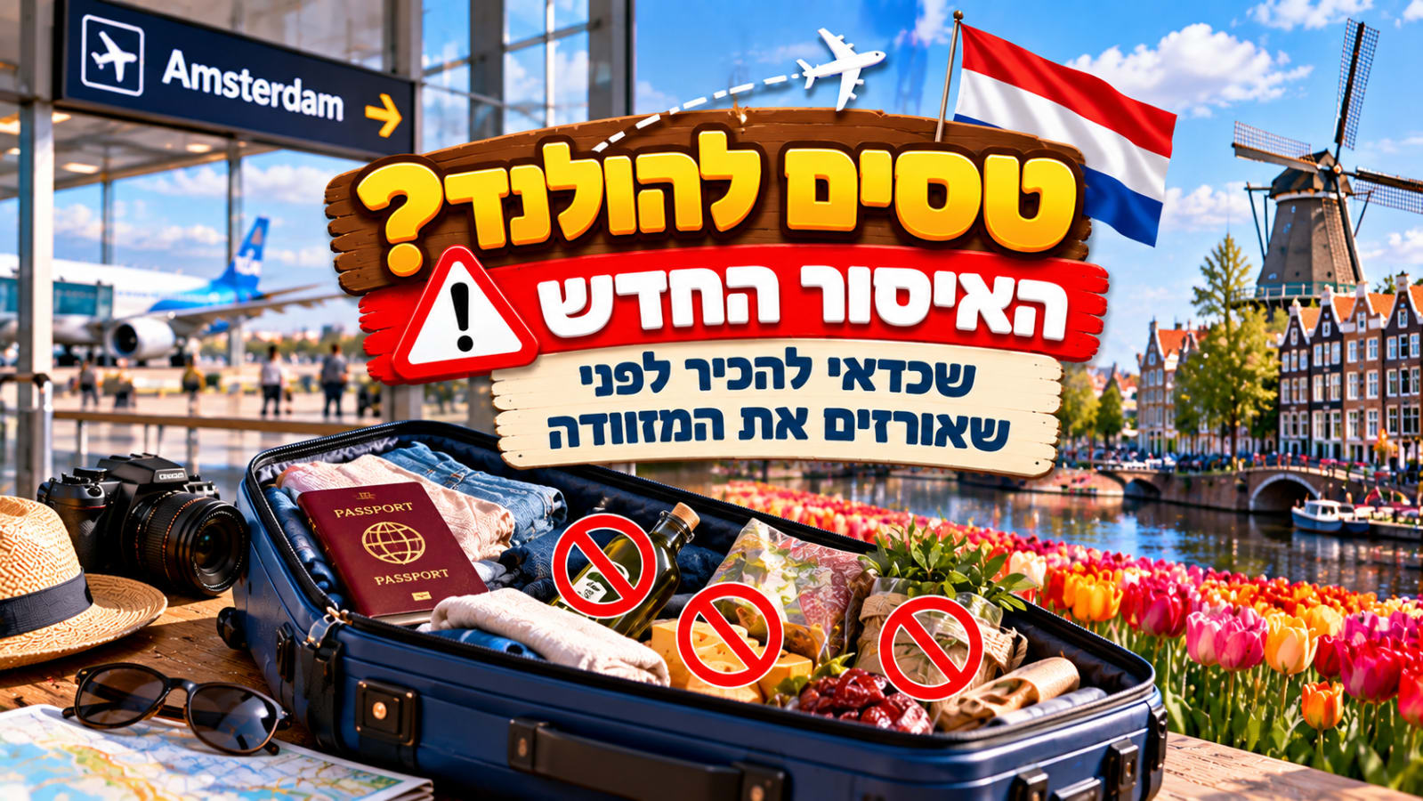 טסים להולנד? האיסור החדש שכדאי להכיר לפני שאורזים את המזוודה