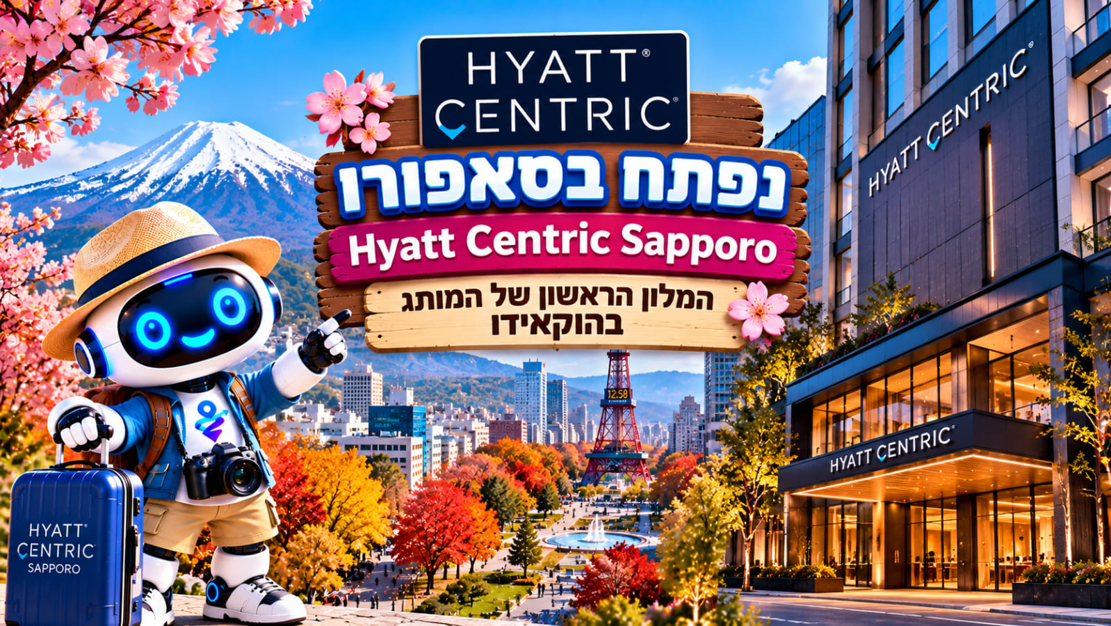 Hyatt Centric מגיעה לראשונה להוקאידו, מלון חדש נפתח בסאפורו