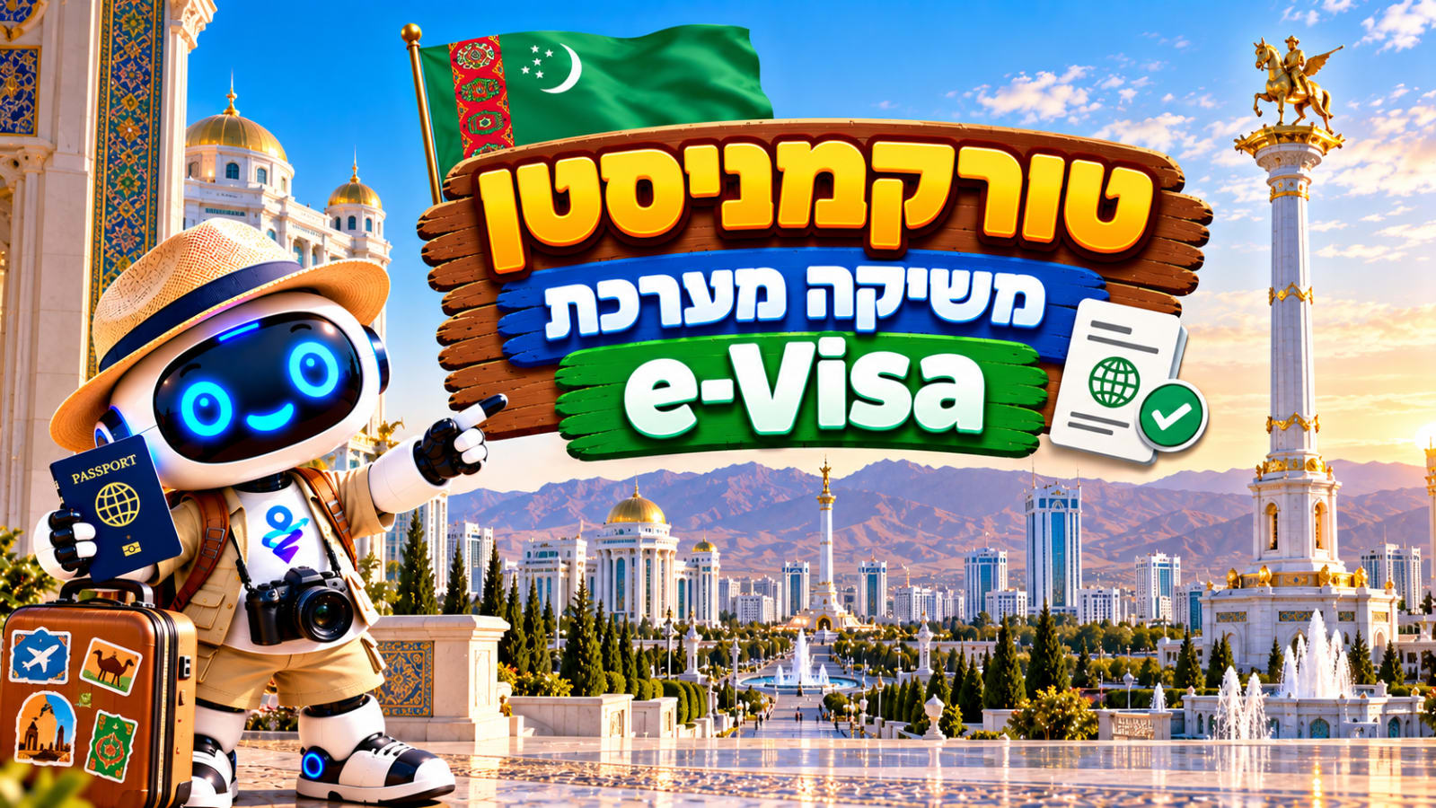 טורקמניסטן עושה צעד מפתיע לתיירים: מערכת e-Visa חדשה יצאה לדרך