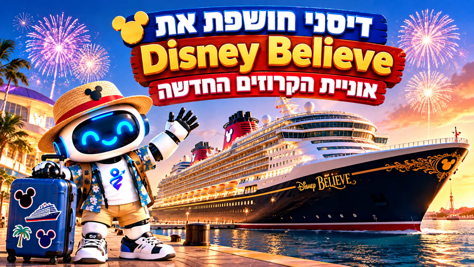 דיסני חושפת את Disney Believe: אוניית הקרוזים החדשה