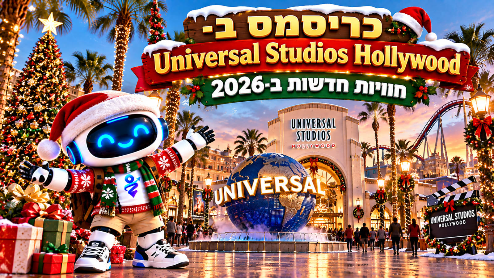 יוניברסל הוליווד חושפת חגיגות כריסמס חדשות עם המיניונים והארי פוטר