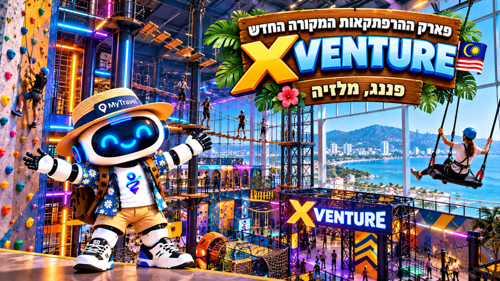 מלזיה: פארק הרפתקאות חדש עם 11 מתחמים ייפתח בפננג