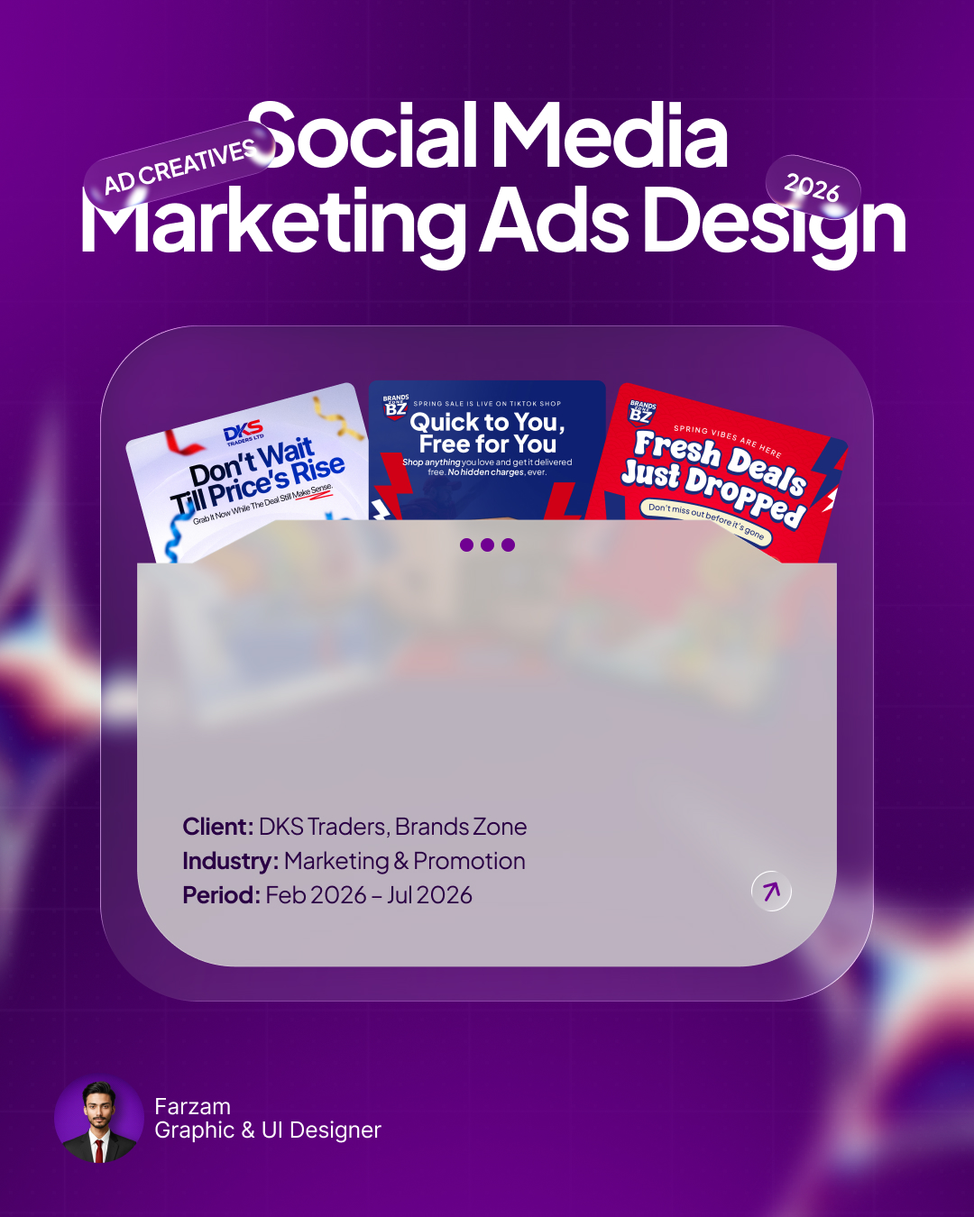 Social Media Marketing Ads For FMCG Brand