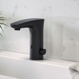 Flot og smart håndvaskarmatur fra Gustavsberg i sort farve
