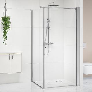 Lyst badeværelse med Gustavsberg Graphic møbelpakke