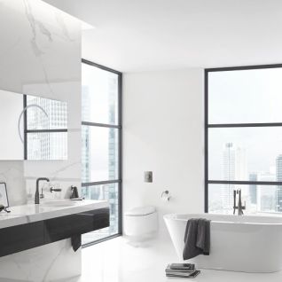 Drømmer du om et moderne look på badeværelset, der har et touch af det rå?