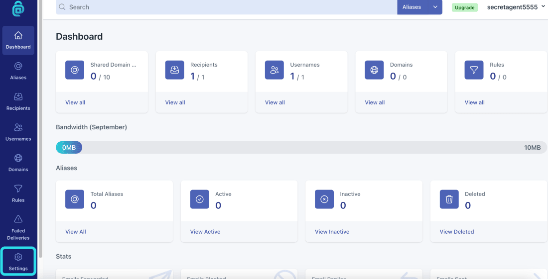 SimpleLogin API-Schlüssel