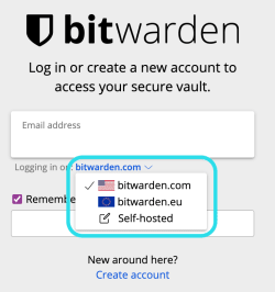 Self-hosted domain selector