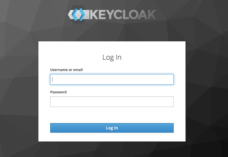 Écran d'identifiant Keycloak 