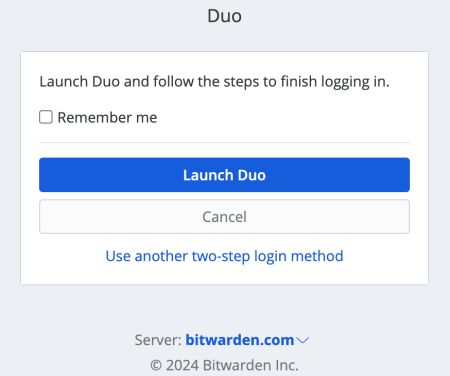 Duo 個人を起動