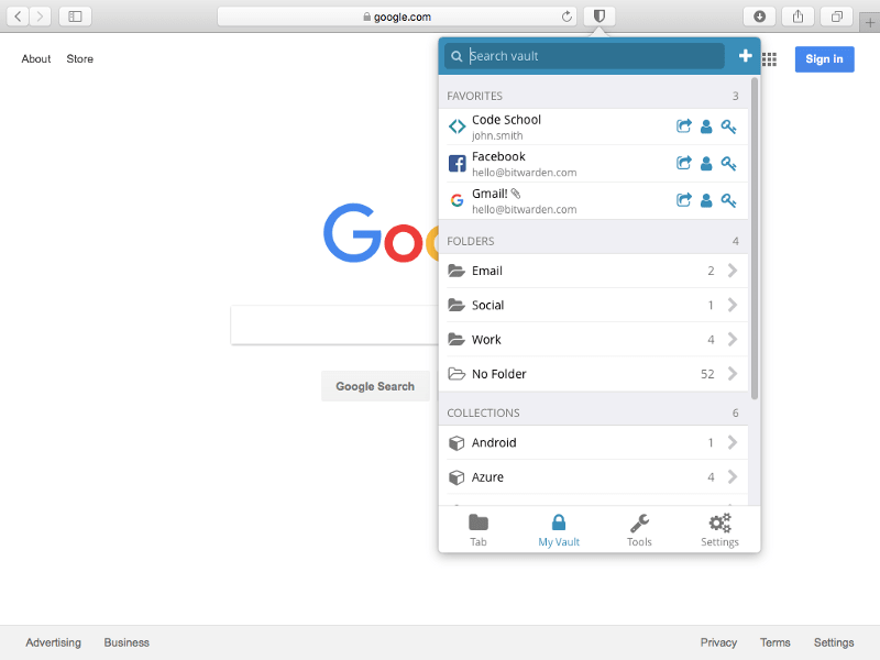 safari extension bitwarden