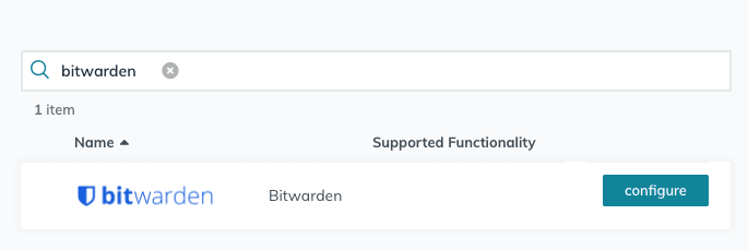 Bitwarden configureren 