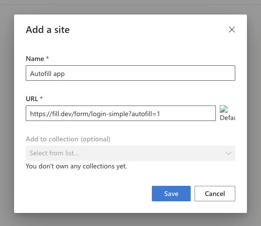 Microsoft app example