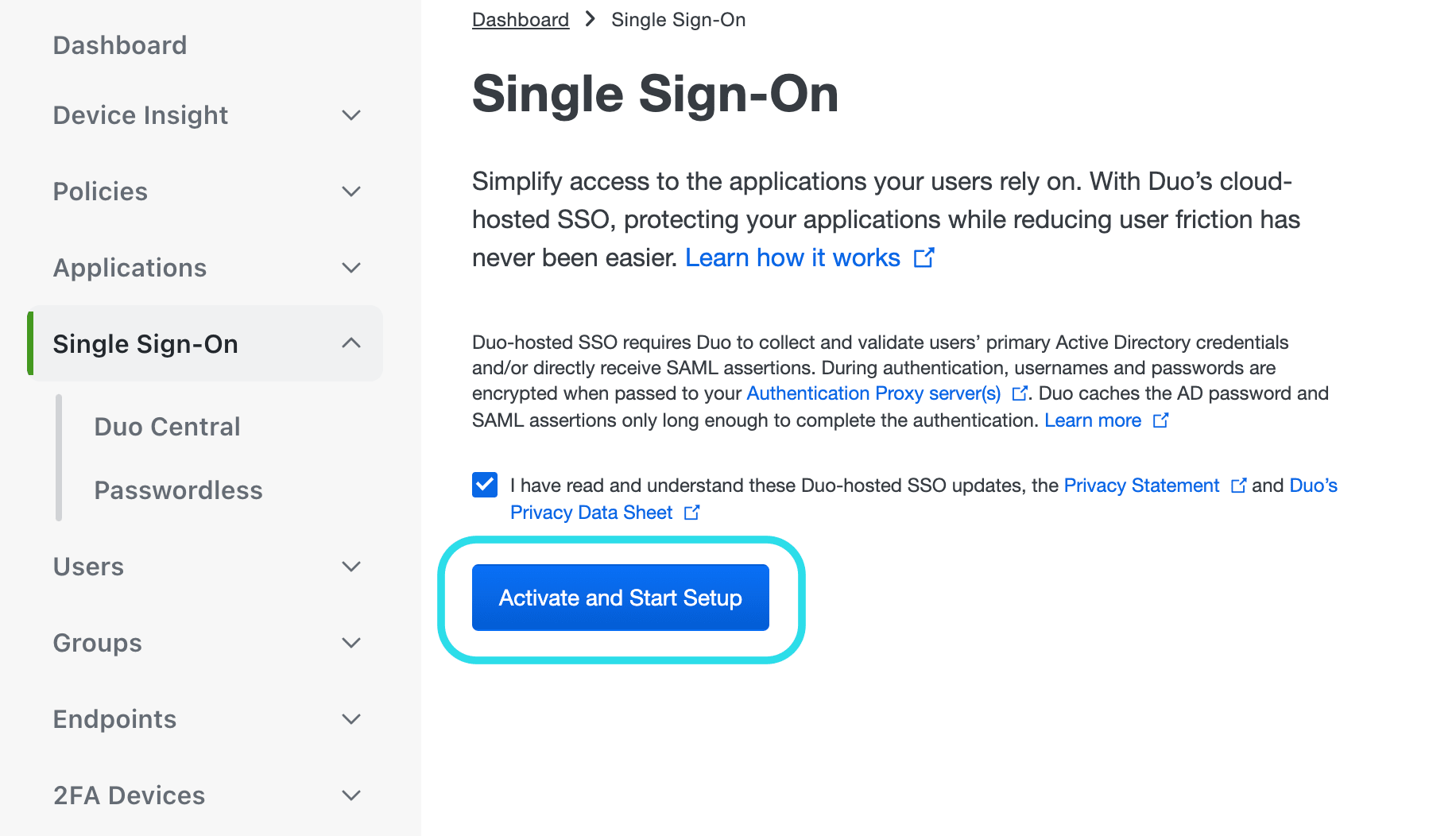 Duo Activation and Setup