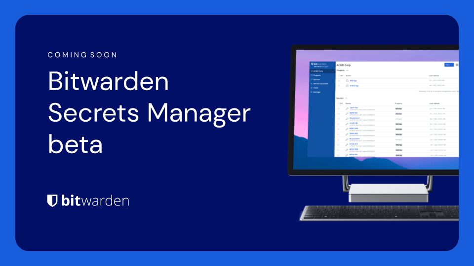 Bitwarden Secrets Manager beta