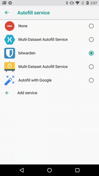 Auto-filling logins and credit cards into apps with Bitwarden