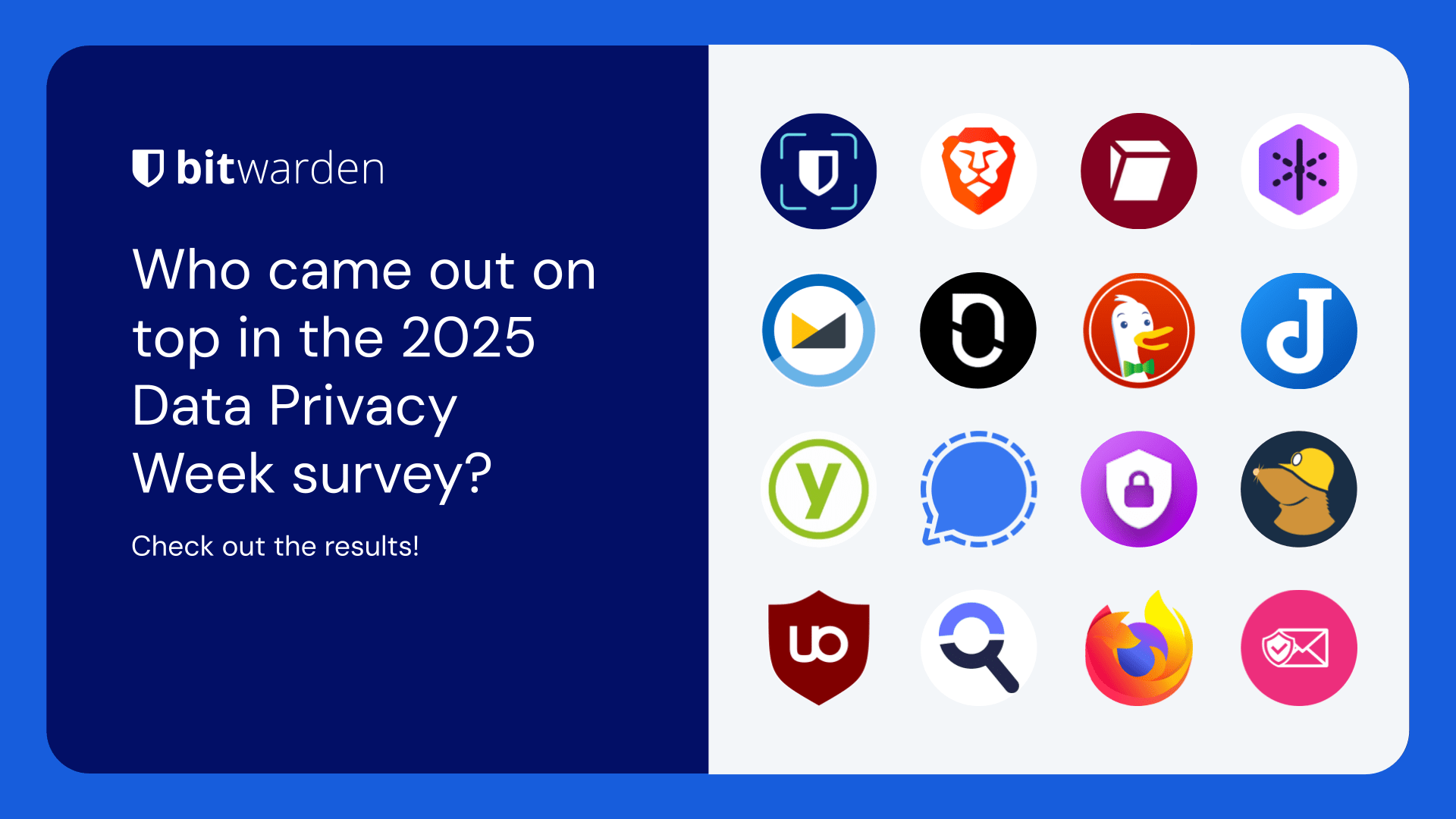 Who came out on top in the 2025 Data Privacy Week survey?